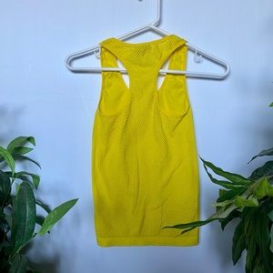 ⭐️FREE IN BUNDLES 2+⭐️ - Yellow Mesh Back Tank